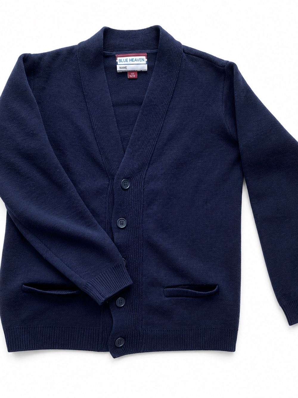 Girls  Navy Knit Cardigan Sweater
